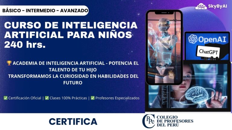 Curso IA PARA NIÑOS 240h
