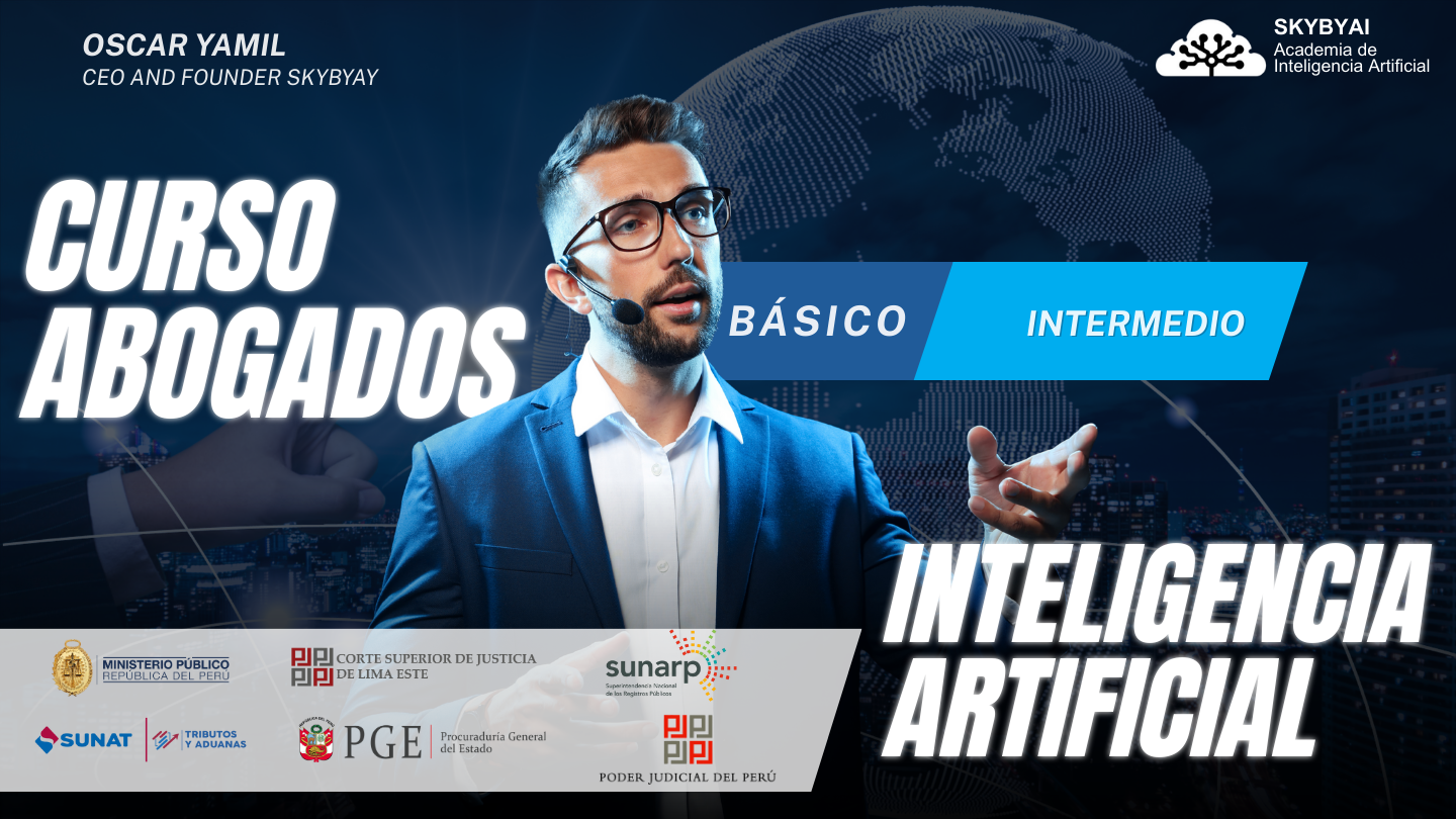 curso INTELIGENCIA ARTIFICIAL para ABOGADOS básico – intermedio