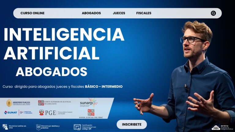 curso INTELIGENCIA ARTIFICIAL para ABOGADOS básico – intermedio 2026