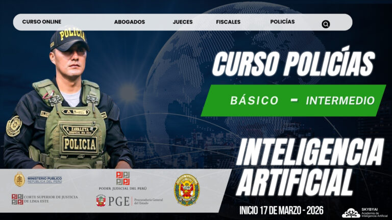 curso INTELIGENCIA ARTIFICIAL para POLICIAS básico – intermedio 2026