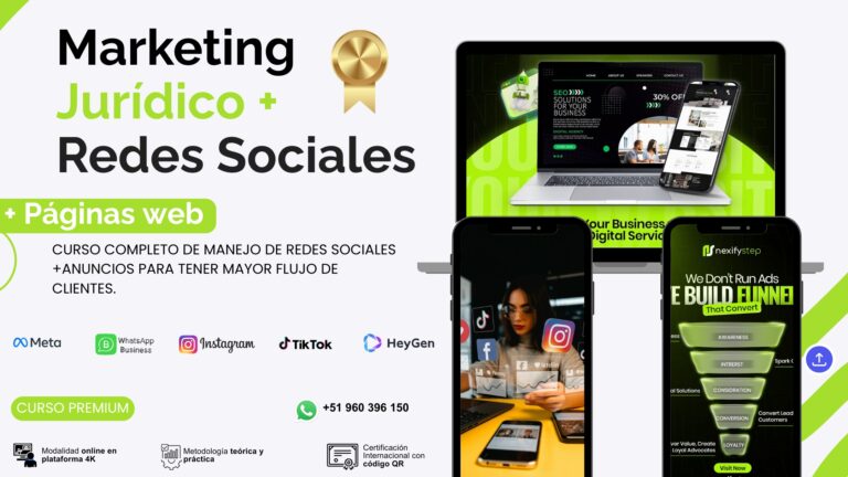 Master Class Marketing Jurídico aumento de clientes | Redes sociales